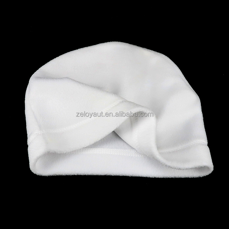 ZELOYAUT Wholesale Cute White Sublimation Blanks  Hats Personalized Sublimation Blank 100% Polyester  70g Pure White Hat