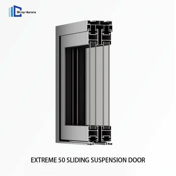 Sleek Aluminium Sliding Doors 2mm Horizontal Opening Frame Sliding Glass Door