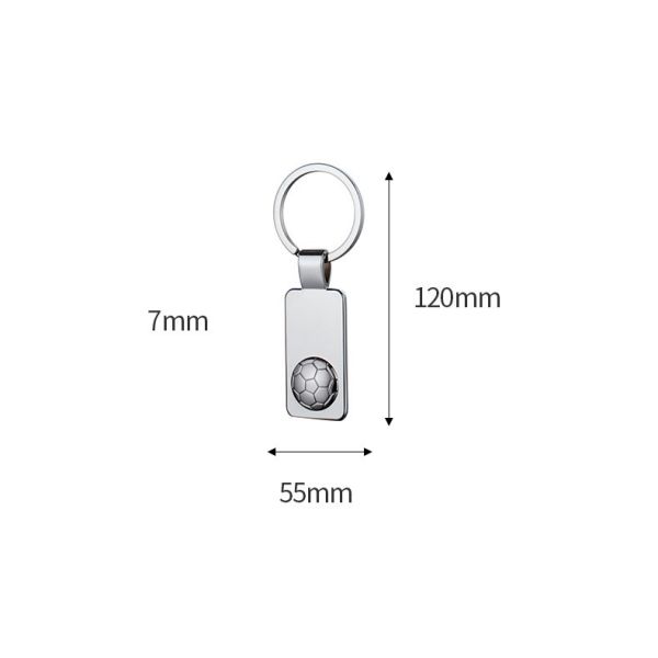 Customization Football Soccer Keychain Promotional Sublimation Blank Custom Metal Keychain
