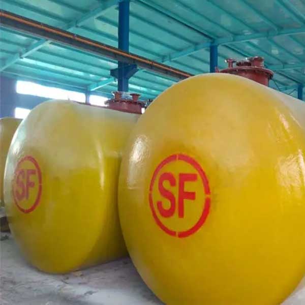 réservoirs en vrac en acier de stockage d'huile de 3000L Q235, réservoirs de stockage de pétrole en vrac de mur du double 42000l