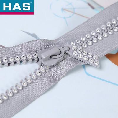 #3 #5 #10 Diamond Zipper Rhinestones Zipper Fashion Open-End Colorful Resin Zipper