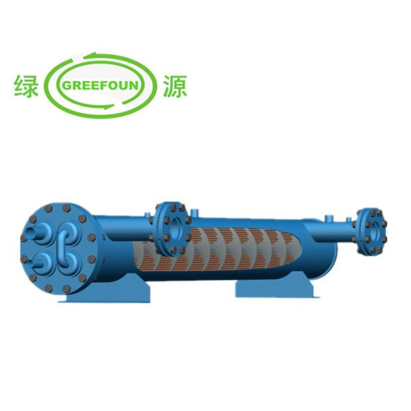 R140A Water Cooled Copper Tube Evaporator Stainless Steel Tube