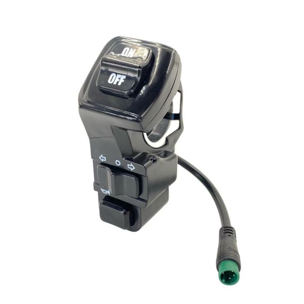 Interrupteur de phare multifonction trois-en-un original klaxon clignotant pour accessoires de scooter électrique Kukirin G3 Pro