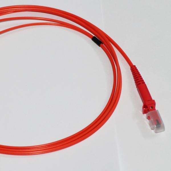 3.0mm MTRJ To ST Pigtail Multimode / OM2 Duplex Fiber Patch Cord LSZH Jacket