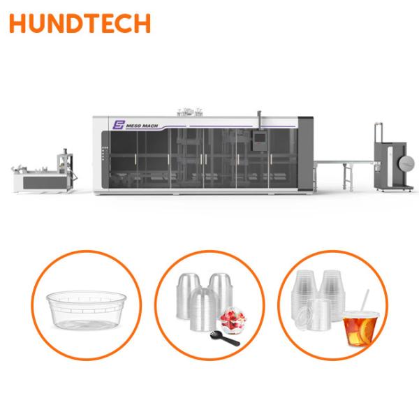 PP PS PE Plastic Industrial Thermoforming Machine Vacuum Thermoformer