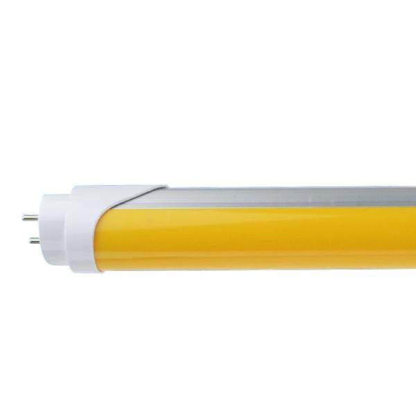 Alumínio amarelo de cobertura T8 luz de tubo LED sem luz azul nociva Ra 83 ou 90 5 anos de garantia