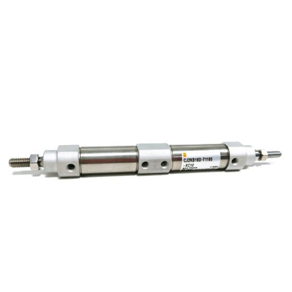 Aluminum Mini Dual Action Pneumatic Cylinder Sliver Double Acting Air Cylinder
