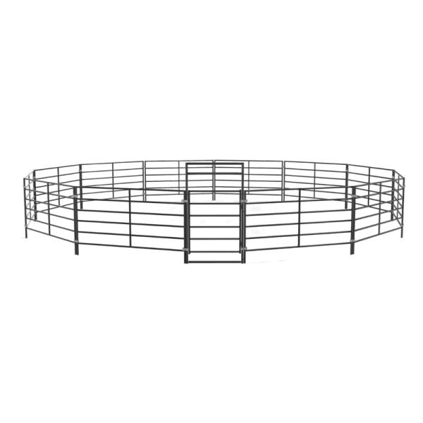 Hot Dipped CE ISO Cattle Rail Panels 5.8m-12m Q235 Q345 Oval Type