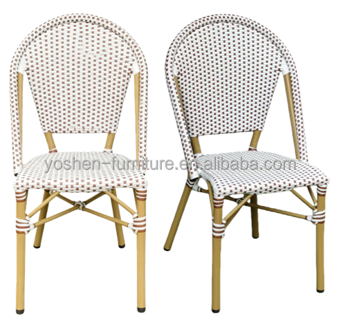 Elegant White French Bistro Chairs White Side Chair for Your Café and Your Restaurants