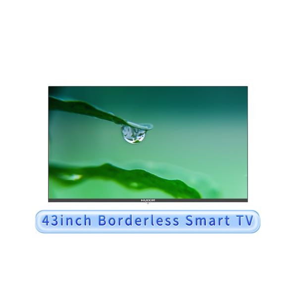 43 Borderless Smart TV - OEM/ODM Commercial Display Solution Ultra Slim Bezel Design | 2K UHD A+ Panel | Customizable for Businesses