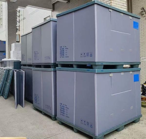 Nestable Pallet Pack Container Rectangular Folding Pallet Box Impact Resistant