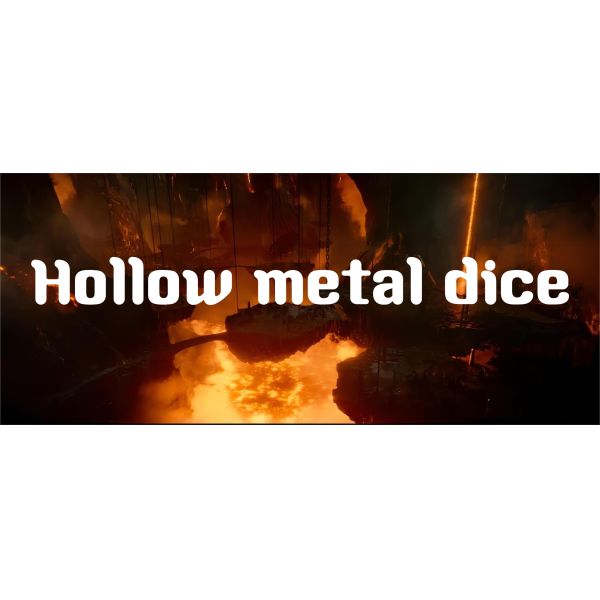 Звуковой Перл РПГ Металлический полые кости набор DND Cisu 16 мм гладкий