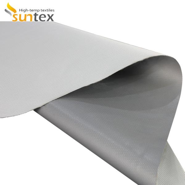 Matéria têxtil de revestimento excelente do silicone da resistência térmica para a tampa térmica industrial