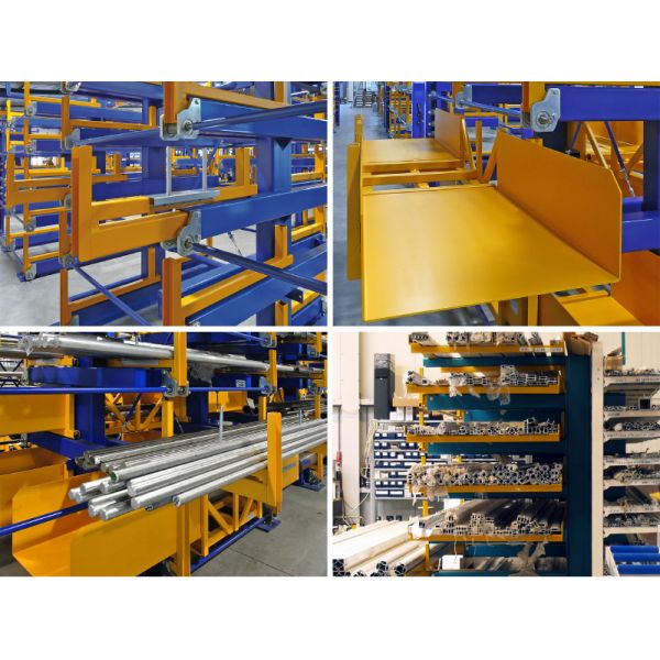 A13: Manual Telescopic Cantilever Rack for Long Materials Warehouse Storage Racking