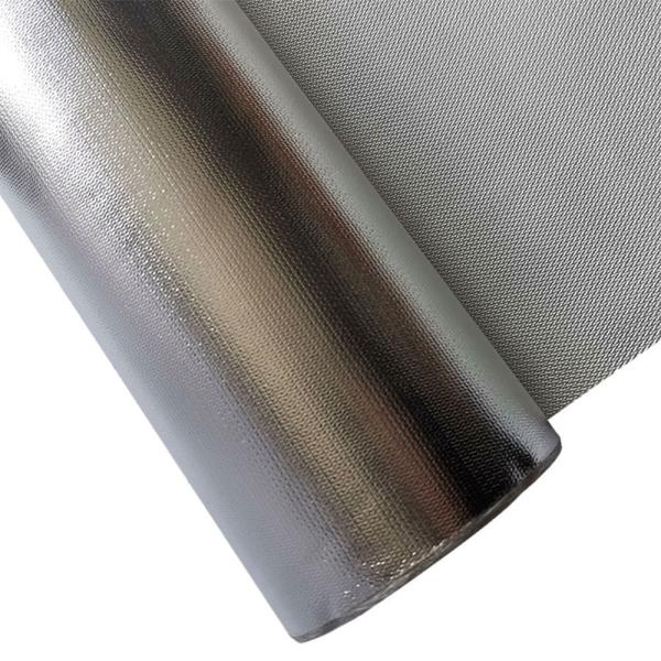 460g/sqm Aluminum Foil Fiberglass Cloth 100cm Wide