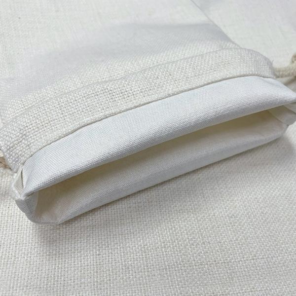 Sublimation Santa Sacks Blanks Custom Printed Logo Packaging Dust Bags Linen Drawstring Sublimation Christmas Gift Bag