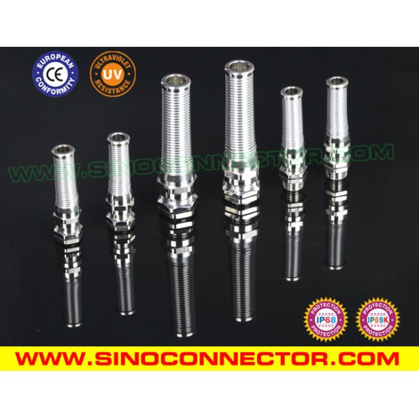 Brass PG Thread IP68 Metallic Cable Glands (DIN 40430) PG7-PG21 with Spiral Strain Relief