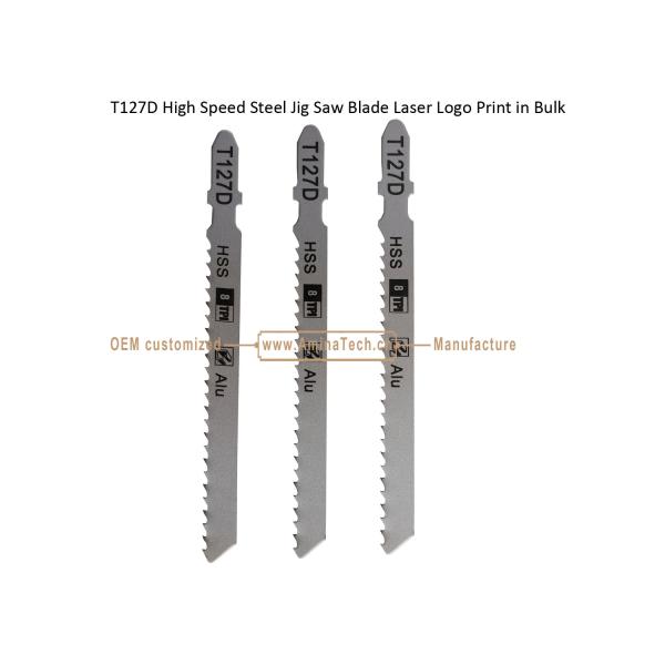 T127D High Speed Steel Jig Saw Blade Laser Logo Print in Bulk size:100mmx8x8T, Cutting Woods,Reciprocating Saw Blade