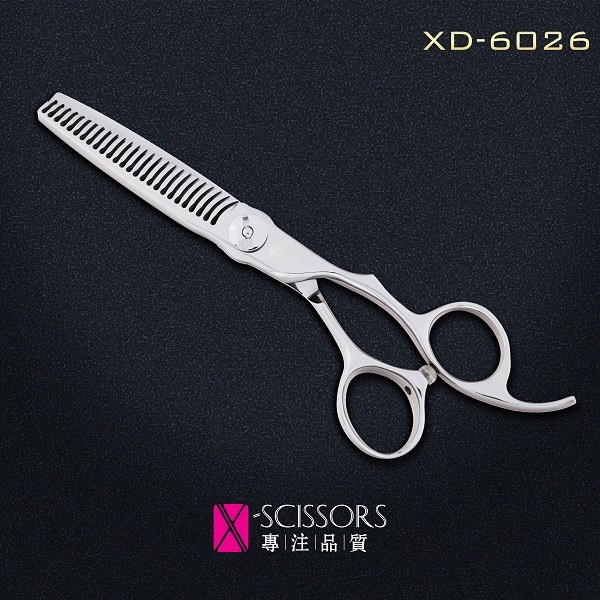 X-Scissors 440B Steel 6.0" offset handle 26 Teeth thinning scissors XD-6026