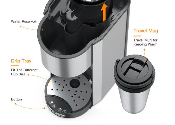 GM3000BE OEM / ODM Permanent Filter Coffee Machine 220v Pause And Serve Coffee Maker