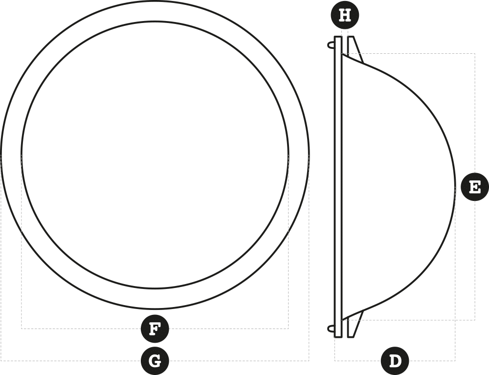 Taza de prueba para panadería, diámetro exterior 151 mm, 5.9