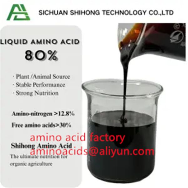 Processus enzymatique à 80% de concentration d'acides aminés liquides, riche en nutriments pour la santé du sol et l'application foliaire