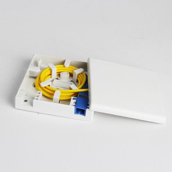 Ftth Fiber Optic Faceplate 86*86mm , Mini 2 Ports SC Fiber Optic Wall Socket