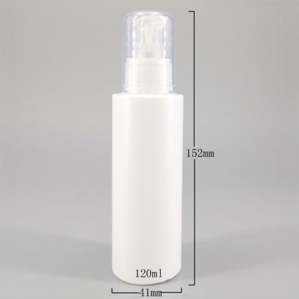Cylinder Plastic Spray 120ml 4oz Cosmetic Lotion Bottle