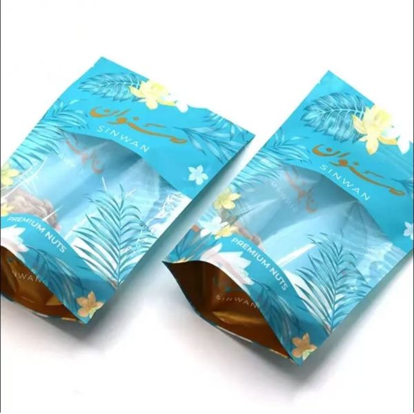 Sacs en plastique sur mesure Sacs d'emballage alimentaire Sacs en plastique en papier d'aluminium Mylar Fermeture à glissière Sac à fermeture à glissière Sac debout Sac à jouets pour les noix Snack