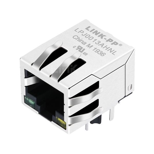 RD1-125BAG1A Compatible LINK-PP LPJ0013AHNL 10/100 Base-T Tab Down Green/Yellow Led 1x1 Port Keystone Module RJ 45 Magnetic