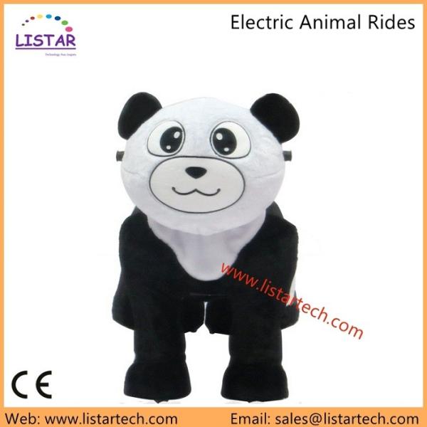 Kid Plush Toy Bike Stuffed Animals With Wheels Motorized Animal Rides For Mall