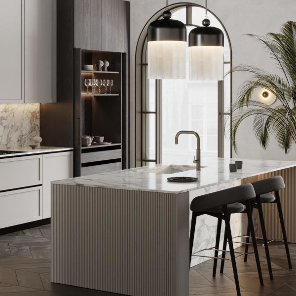 Australia Style Kitchen Cabinet Plastic Cover Solid Wood Flooring Melamine