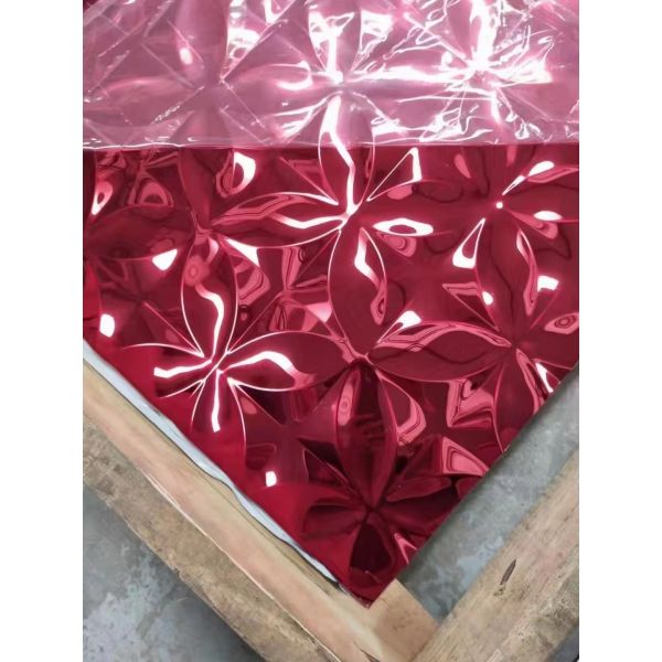 3D выбило лист нержавеющей стали украшает для ног стены 4x8