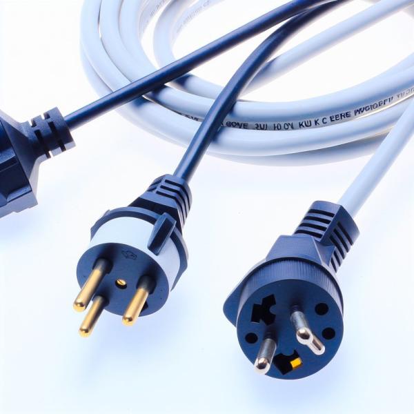 16a 250v Power Cord Schuko Plug H05vv F Vde H05vv-f European Eu 3 Pin Kema-keur Cable Strip End