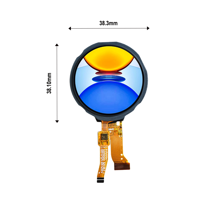 1.28 inches, equipped with GC9A01, circular TFT high-definition capacitive touch screen, display module