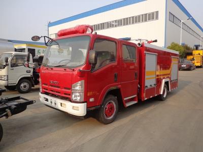 Litros de ISUZU 3.5ton 4t do caminhão do corpo dos bombeiros do tanque de água 4000 molham o caminhão da luta contra o incêndio