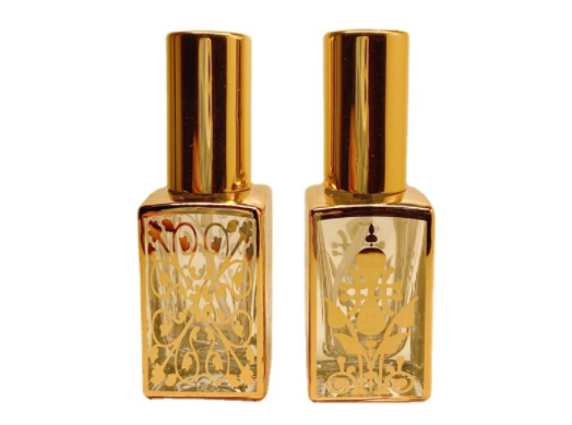 10ml Electroplated UV Perfume Bottle Glass Tube Aluminum Spray Perfume Distribution Bottle