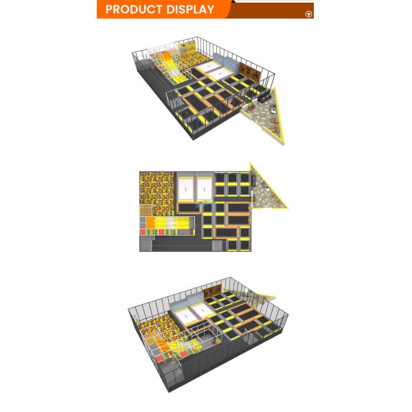 Soft Playground Park (372㎡) – Custom Indoor Playground | Yellow Theme