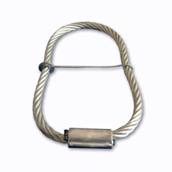 Ensamblaje de cable de acero galvanizado con bucles fundidos para aplicación en hormigón