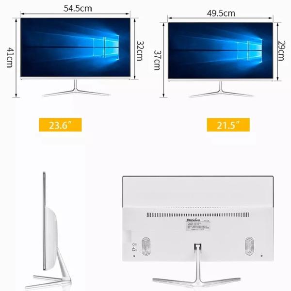 23.8 AIO Desktop Computer All In One Pc I5 10400 H510 8GB 256GB Oem Monoblock For Tender