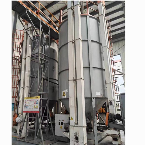 Stainless Steel Plastic Pelletizing Recycling Machine Mixing Silo For The PP PET ABS Plastic Pellets