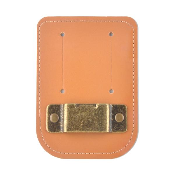 Tela de medição de metal durável de couro real para cinturão de medição de fita holster cor de bronze