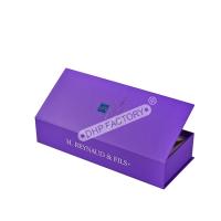 Boîtes de bougies rigides personnalisées violet Boîtes de bougies magnétiques avec insertion de carton en papier