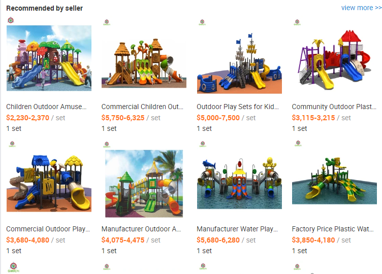 LLDPE Small Commercial Playground Equipment Safe And Reliable 480*280*350 CM