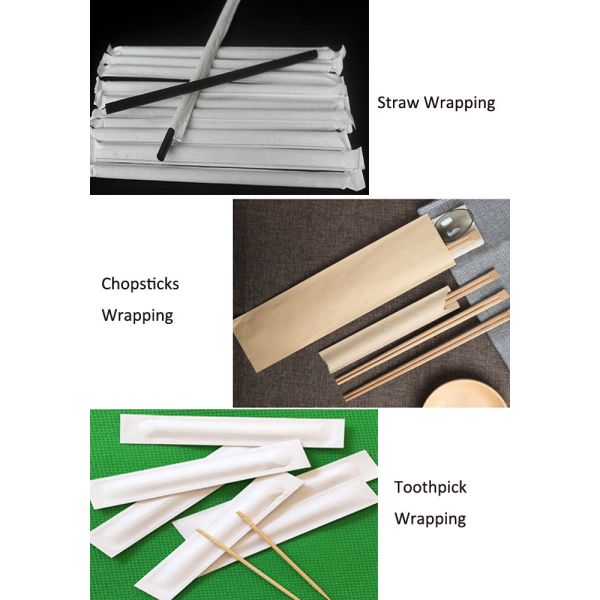 Decomposable White Kraft Craft 24gram 28gram Straw Wrapping Paper Roll 30mm Width