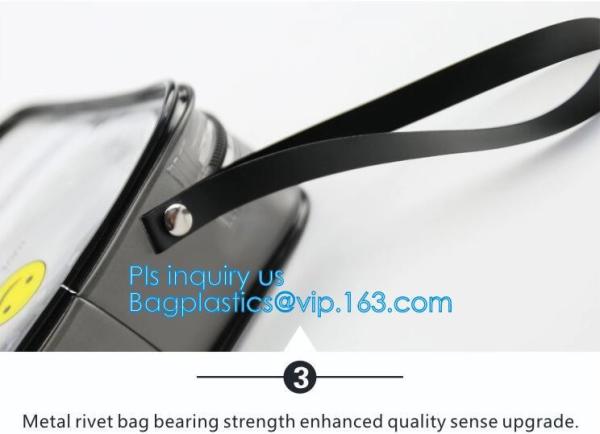 transparent pvc easy take away travel use toothbrush bag, printed zipper PVC Travel Bag For Toothbrush, travel pvc toile