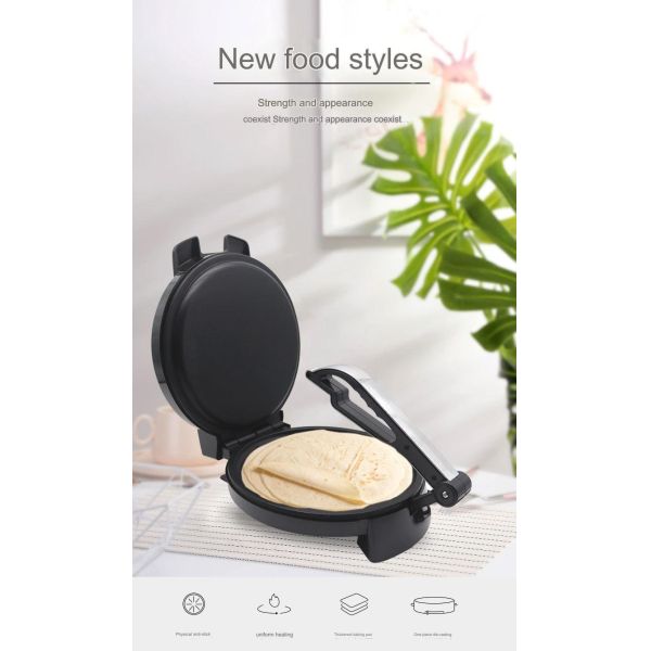 Roti Tortilla Press for Commercial Kitchen Equipment Multi-level Firepower Adjustable