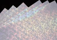 Hot Sell A4 Size Self-adhesive Transparent Holographic Cold Lamination Film with Liner Holographic Stickers Smooth and Glossy