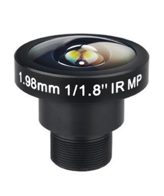 10 Megapixel M12 1/1.8 1.98mm Panoramic Camera Lens