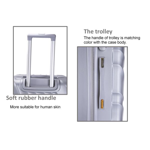 Electronics Brushed Anti Scratching Hard Shell Cabin Suitcase Ergonomic Design